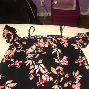 Flower off the shoulder